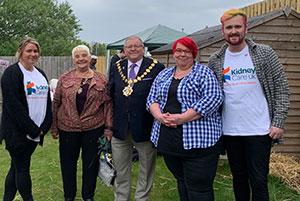 Staff at farm fun day