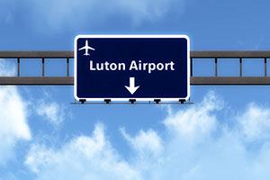 Luton airport sign