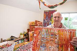 A man with learning disabilities makes his gallery debut