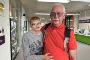 father and disabled son 